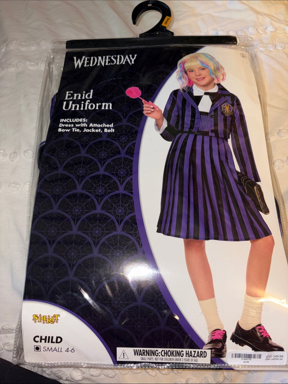 Spirit Enid Uniform Kids Costume - Purple and Black